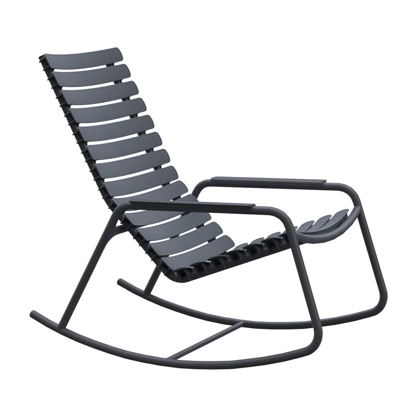 Grauer Aluminium-Schwingstuhl Reclips - Houe