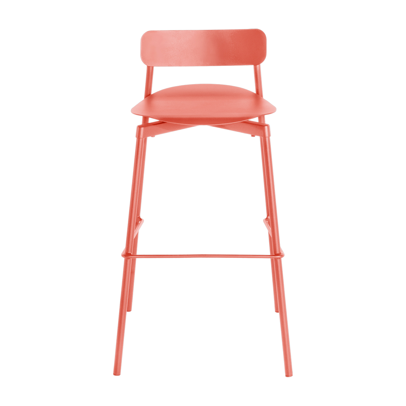 Chaise de bar outdoor corail 65 cm Fromme - Petite friture