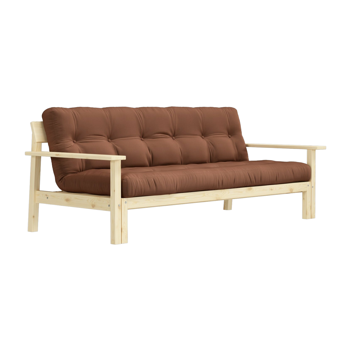 Divano letto marrone in argilla Unwind - Karup