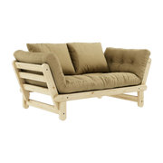 2-Sitzer-Sofa, umwandelbar, weizenbeige Beat -Karup