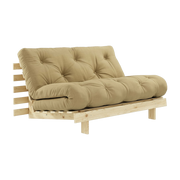 2-Sitzer-Sofa, umwandelbar, beige Weizen Roots - Karup