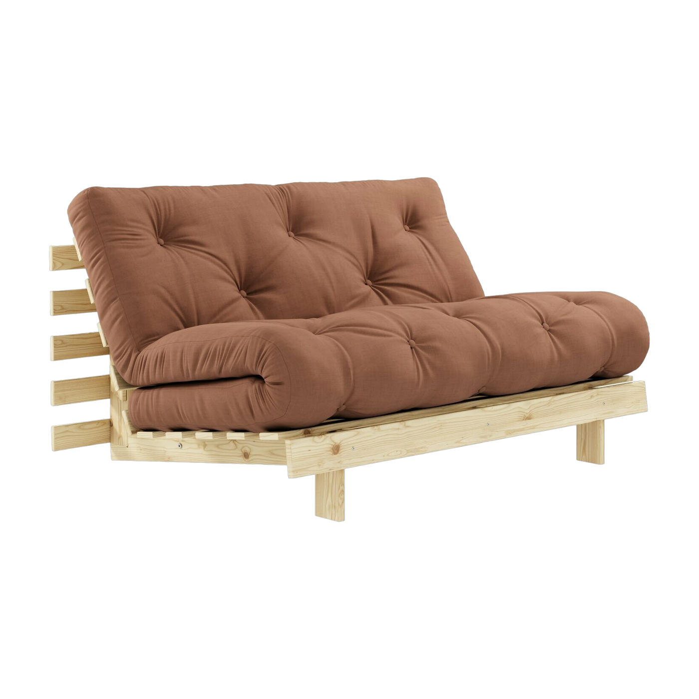 2 seater sofa bed brown clay Roots - Karup Design