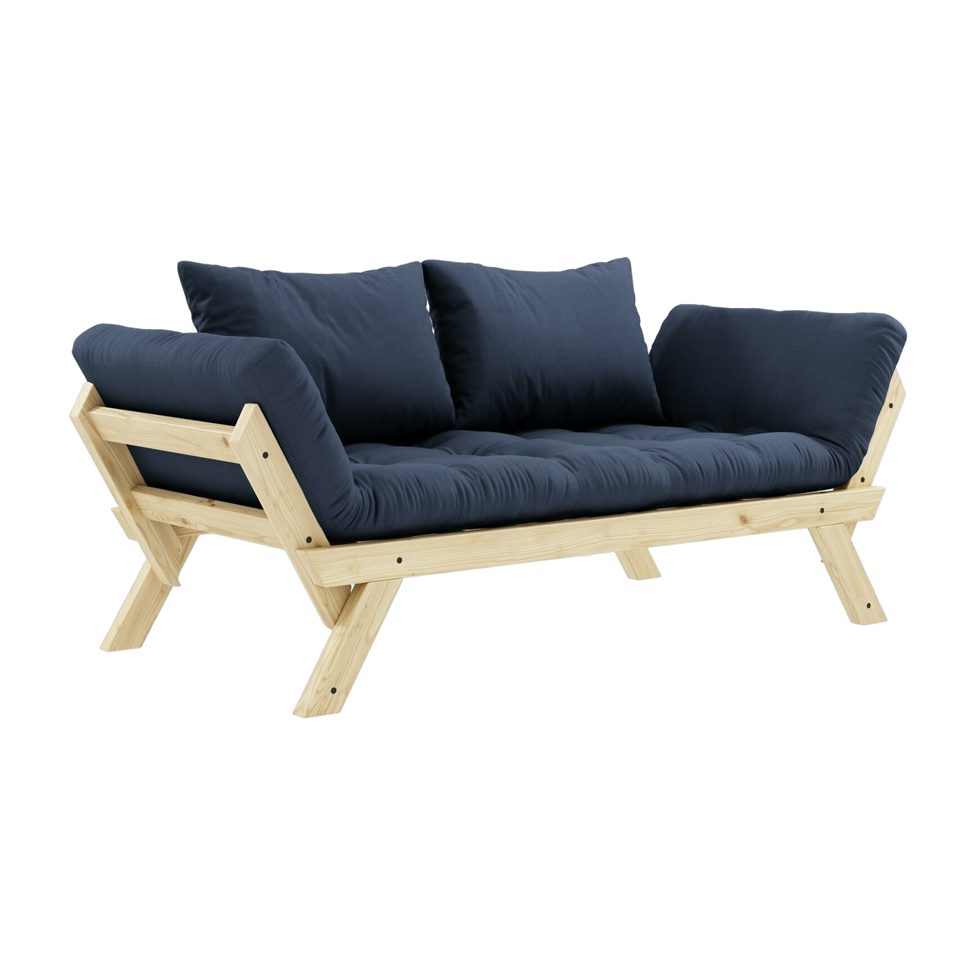 Bepop 2 seater navy blue sofa - Karup Design