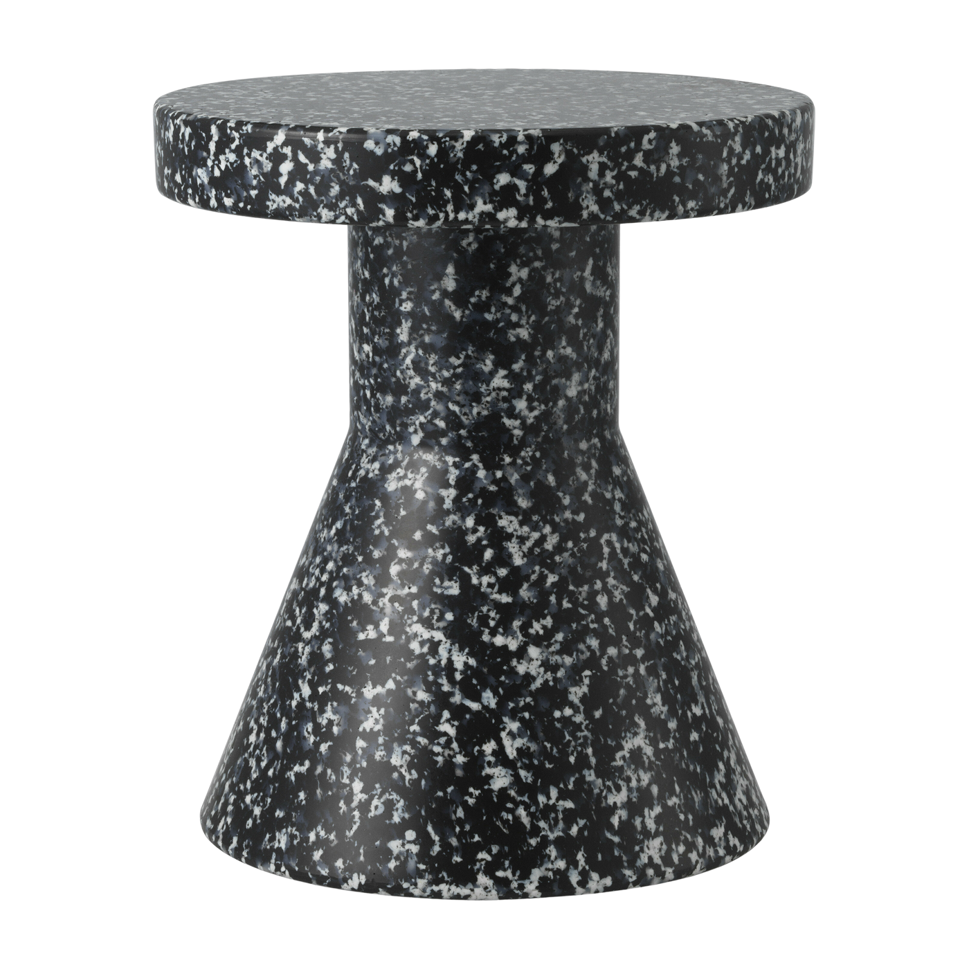 مقعد بولي إيثيلين أسود Cone Bit أسود/أبيض - Normann Copenhagen