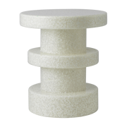 Tabouret en polyéthylène recyclé blanc / blanc Stack Bit Stool - Normann Copenhagen