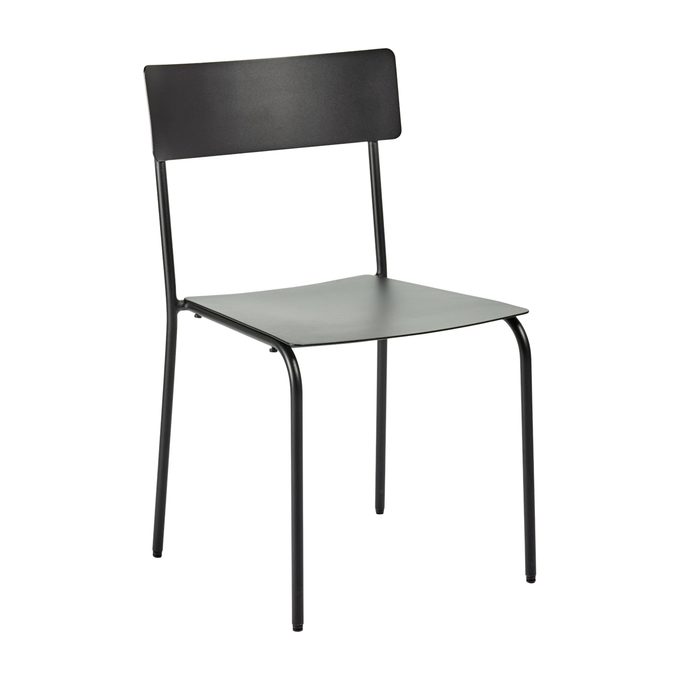 Sedia in alluminio senza braccioli, nero August - Serax
