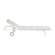 Sandfarbene Sonnenliege aus Aluminium August - - Serax