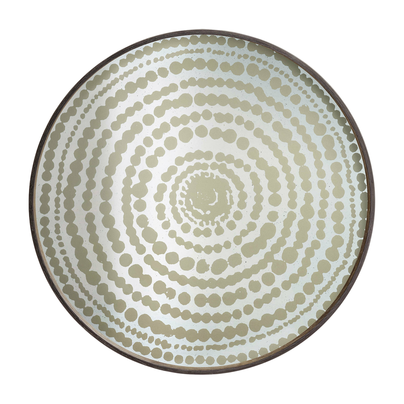 Gold Beads Round Mirror Tray - Ethnicraft Accessories