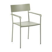 Chaise de jardin en aluminium avec accoudoirs vert August - Serax