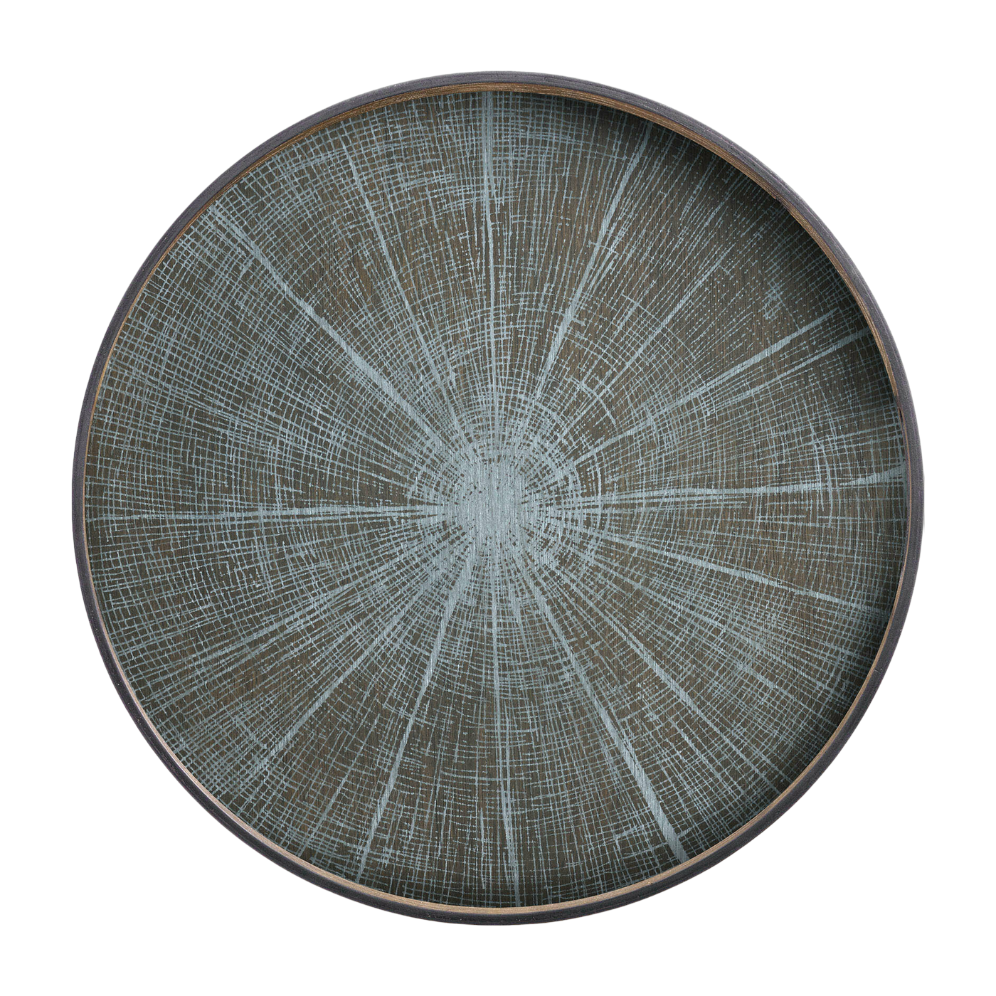 White Slice Round Wooden Tray - Ethnicraft Accessories