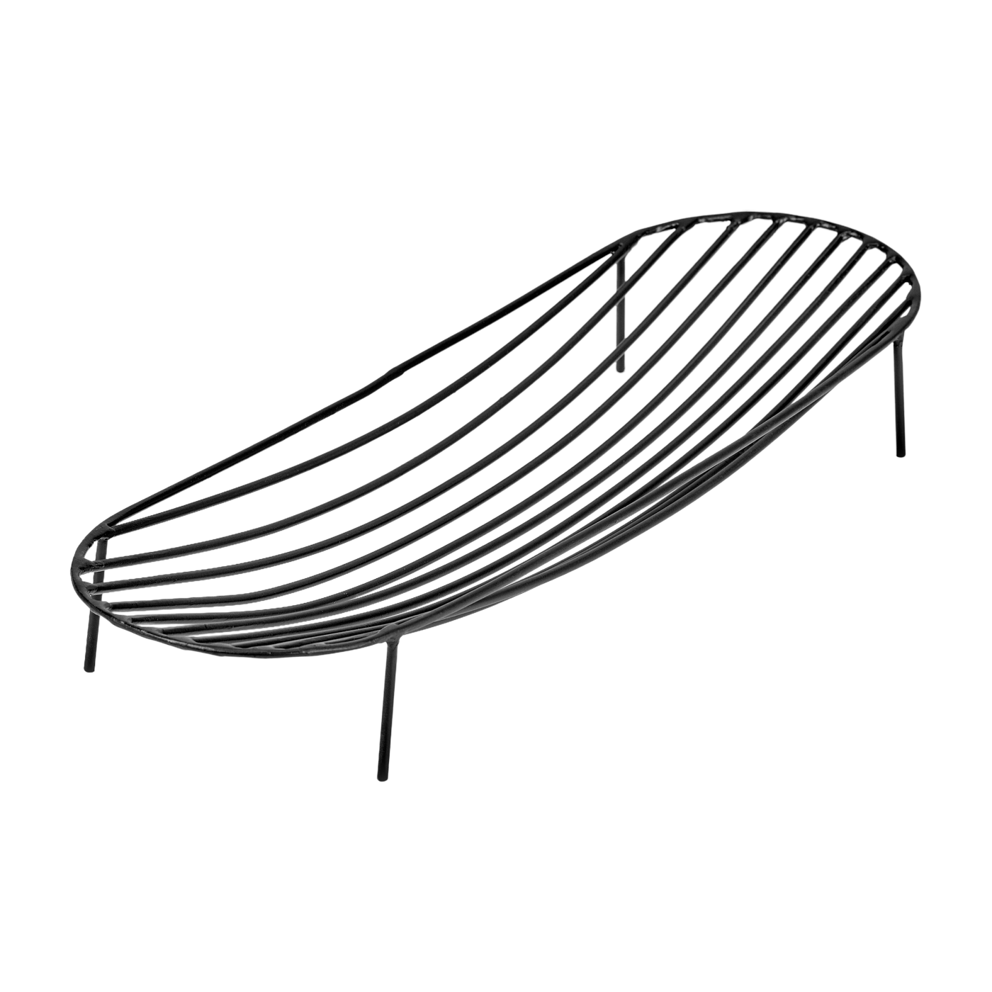 Langer schwarzer Korb 45 x 14, 5 cm Nana-. Serax
