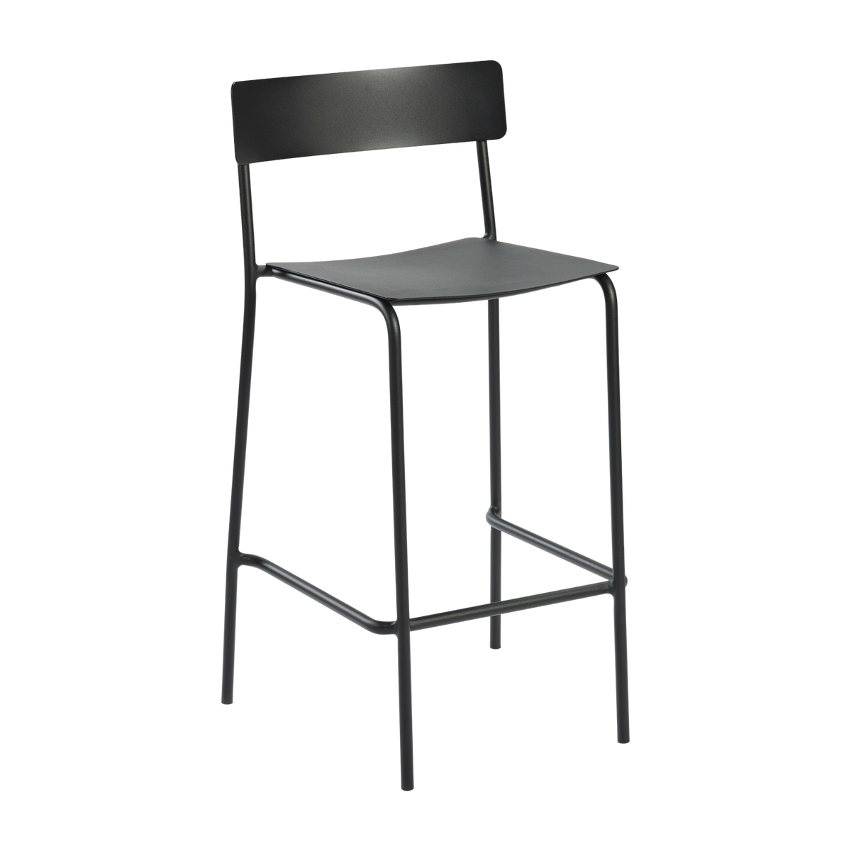 Chaise de bar en aluminium noir August - Serax