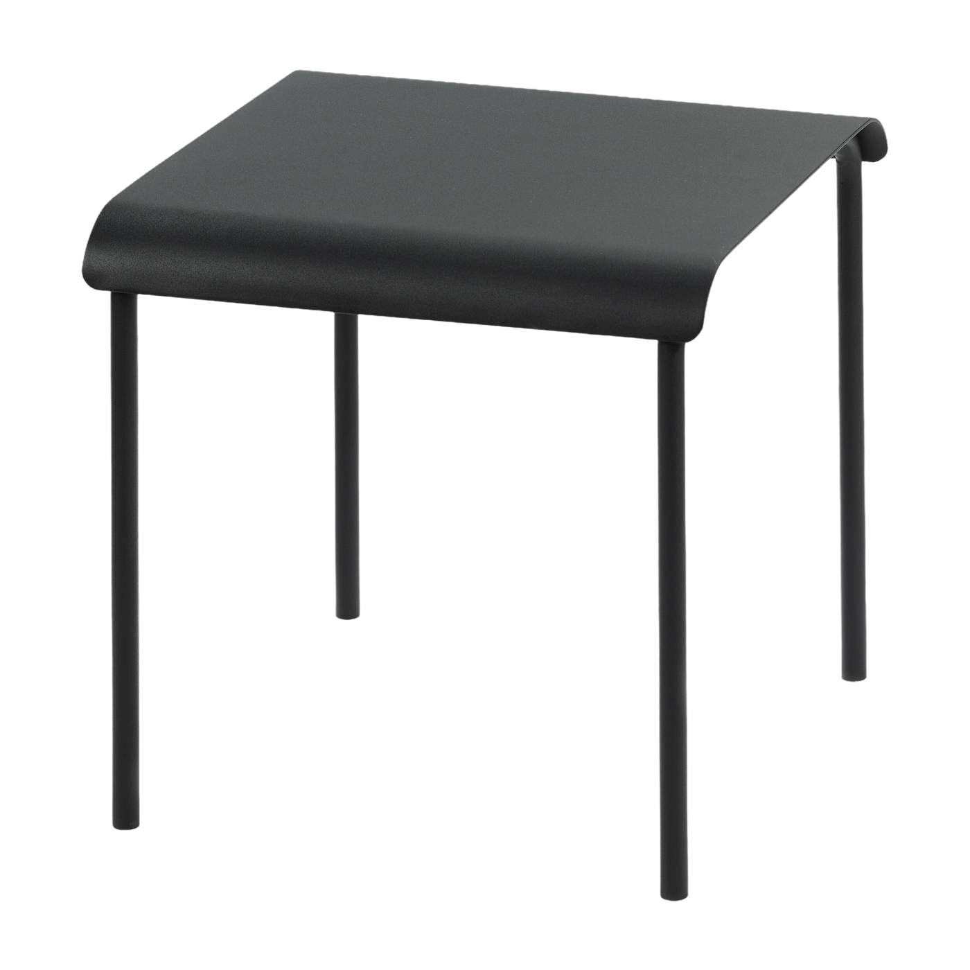 Sgabello in alluminio nero August - Serax