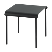 Black aluminum stool August - Serax