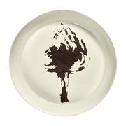 Plat de service blanc avec artichaut noir - Serax