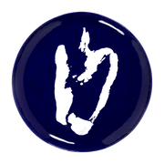 Blue serving dish with white bell pepper - Serax