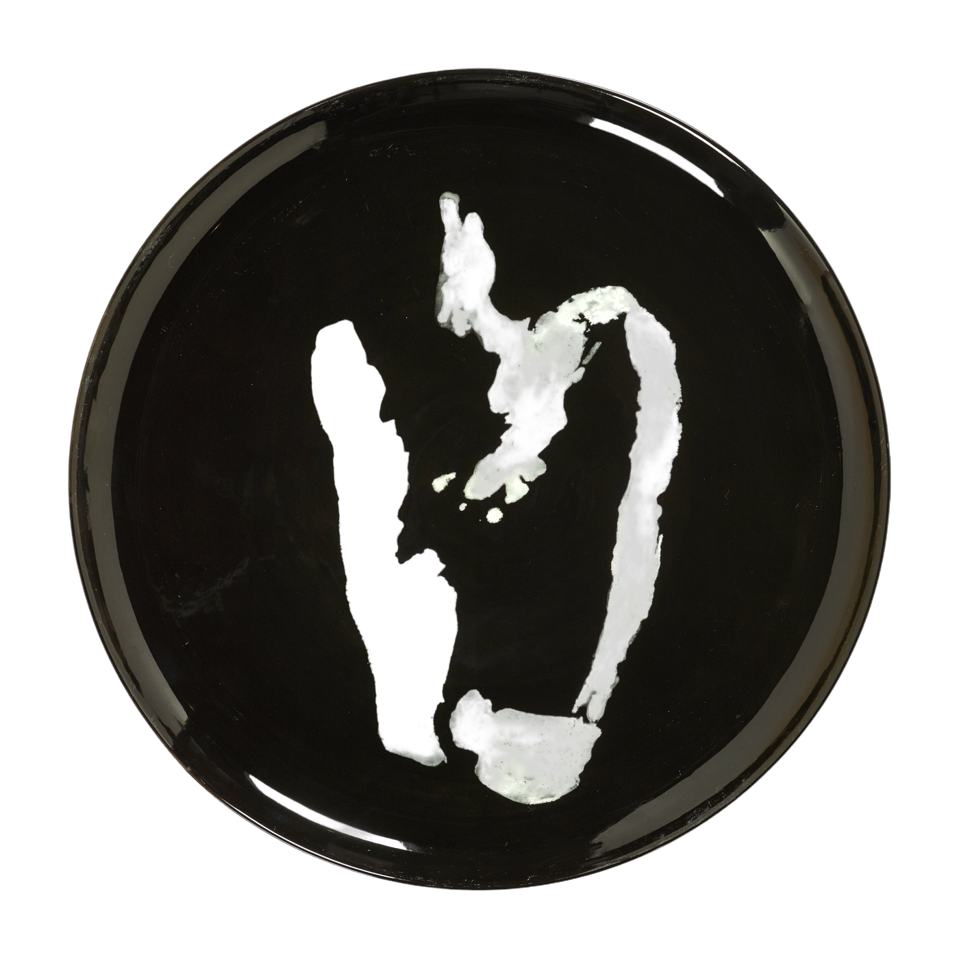 Plato negro para servir con pimienta blanca - Serax