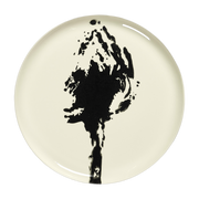 Feast white serving plate with black artichoke - Serax