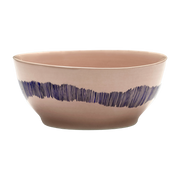 Bol S rose avec motif bleu Feast - Serax