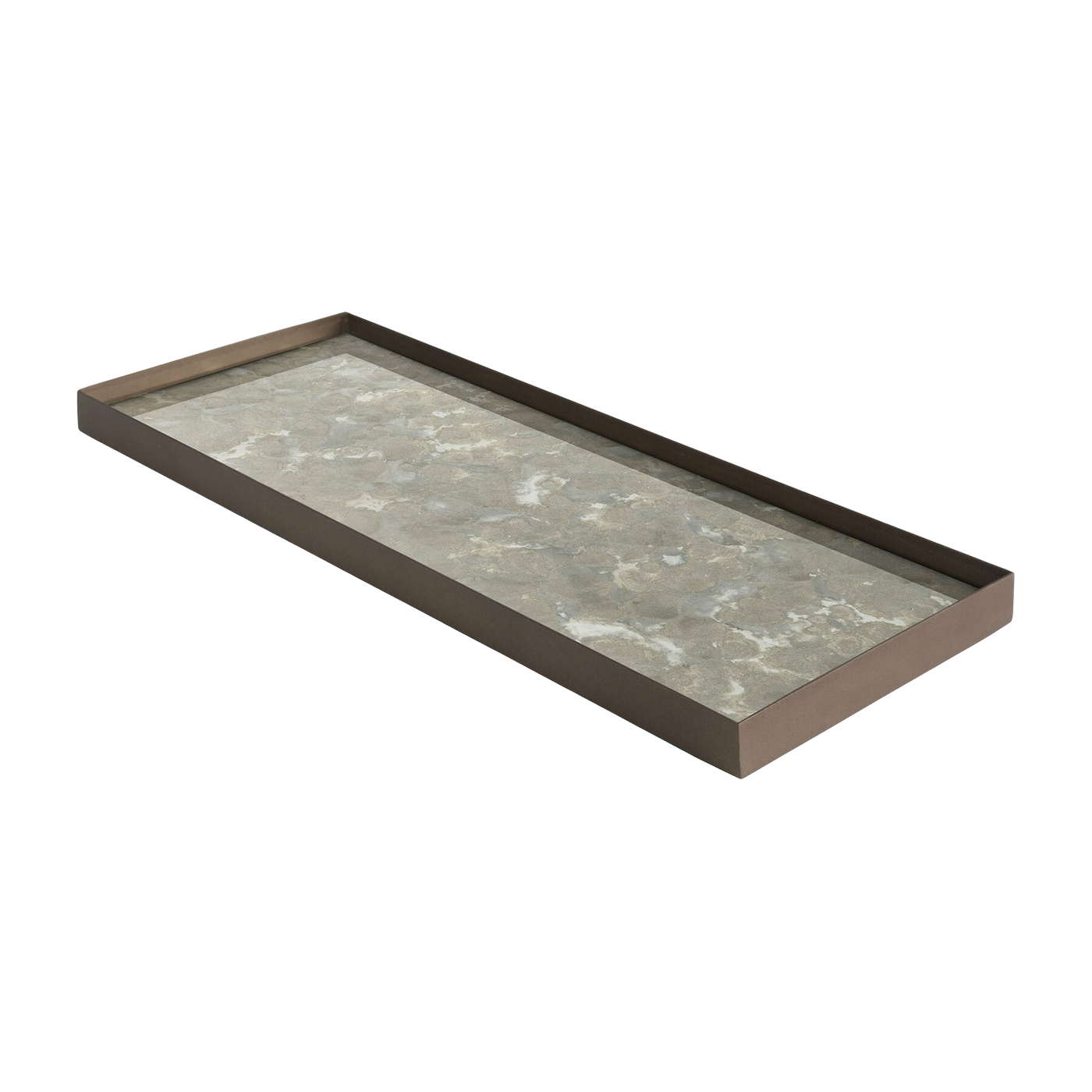 Vide-poche rectangulaire en verre L Fossil Organic - Ethnicraft Accessories