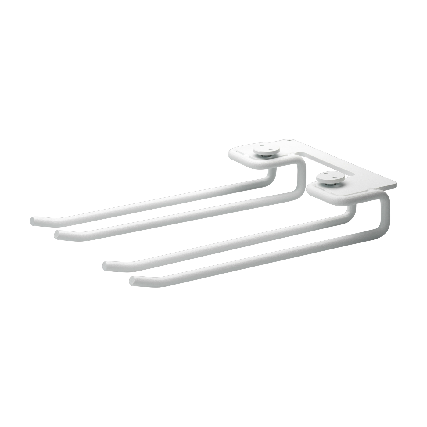 2 portabicchieri in acciaio bianco da 20 cm - String