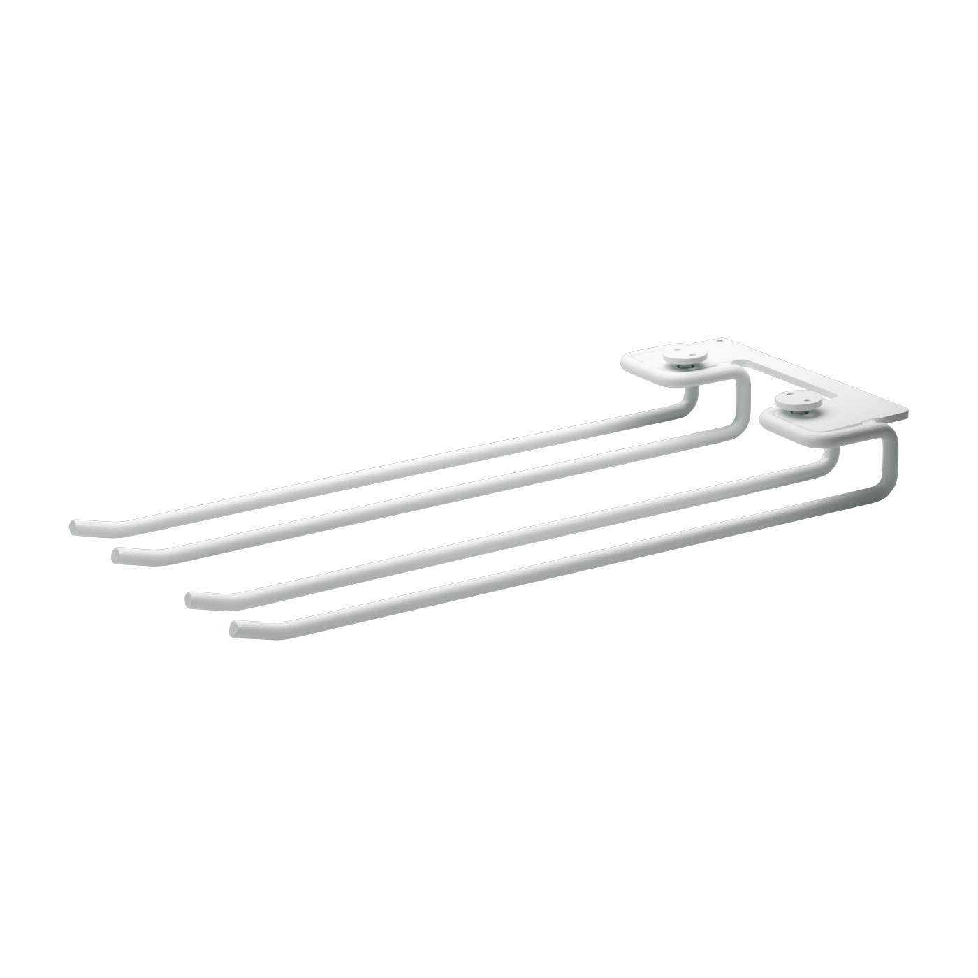 2 portabicchieri in acciaio bianco 30 cm - String