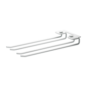 2 Gläserhalter aus weißem Stahl 30 cm -. String