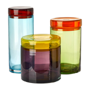 3 tarros de cristal multicolor - Pols Potten