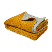 Malo Quilted Bedspread Yellow Mustard - Madura