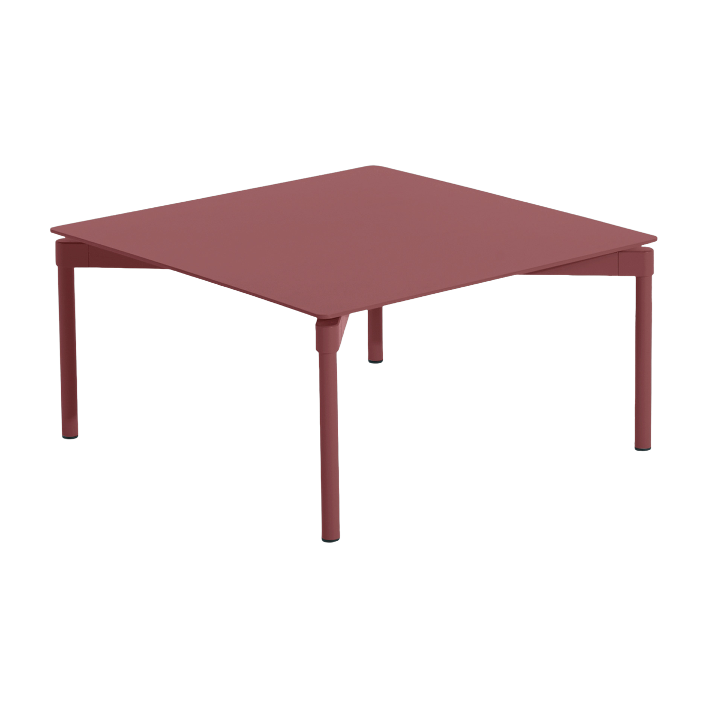Table basse en aluminium rouge brun Fromme - Petite Friture