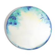Specchio aquarelle in alluminio blu e giallo extra large Francis - Petite Frtiture