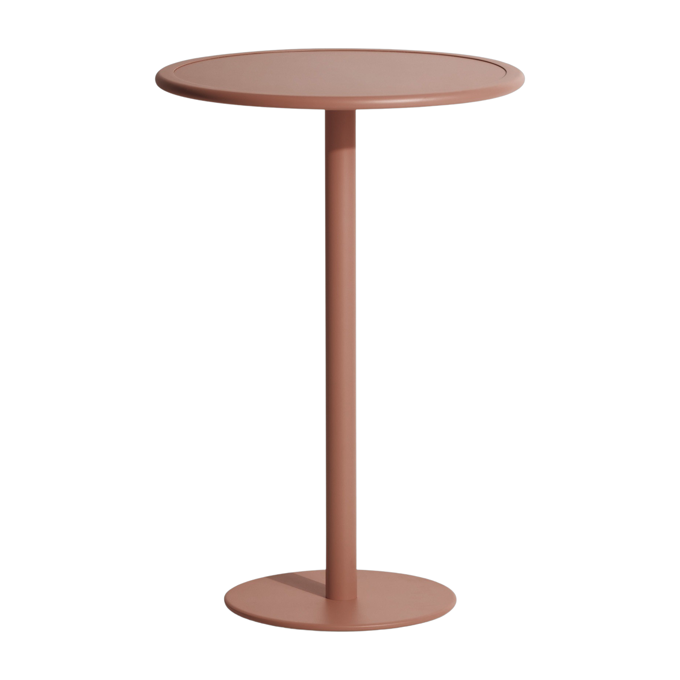 Stehtisch ronde aus Aluminium outdoor terracotta Week end -. Petite friture