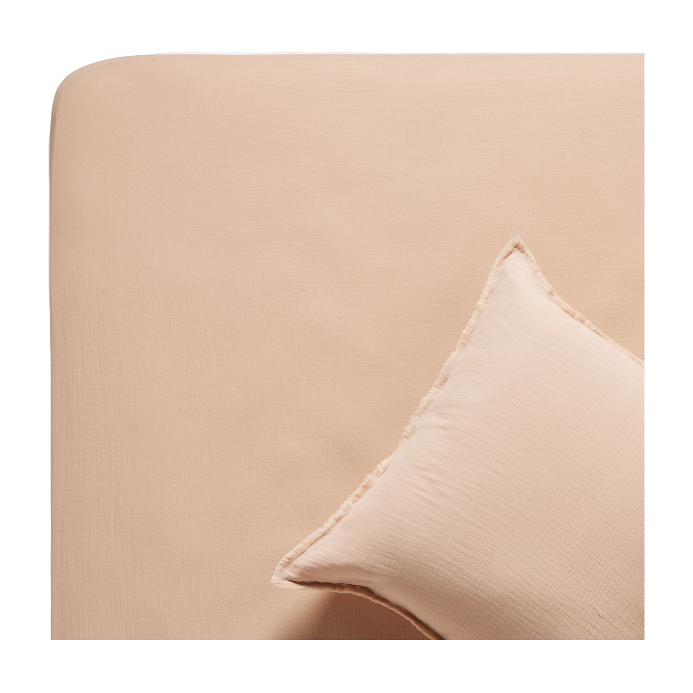 Spannbetttuch Rosa Pfirsich 160 x 200 cm Lou -. Madura