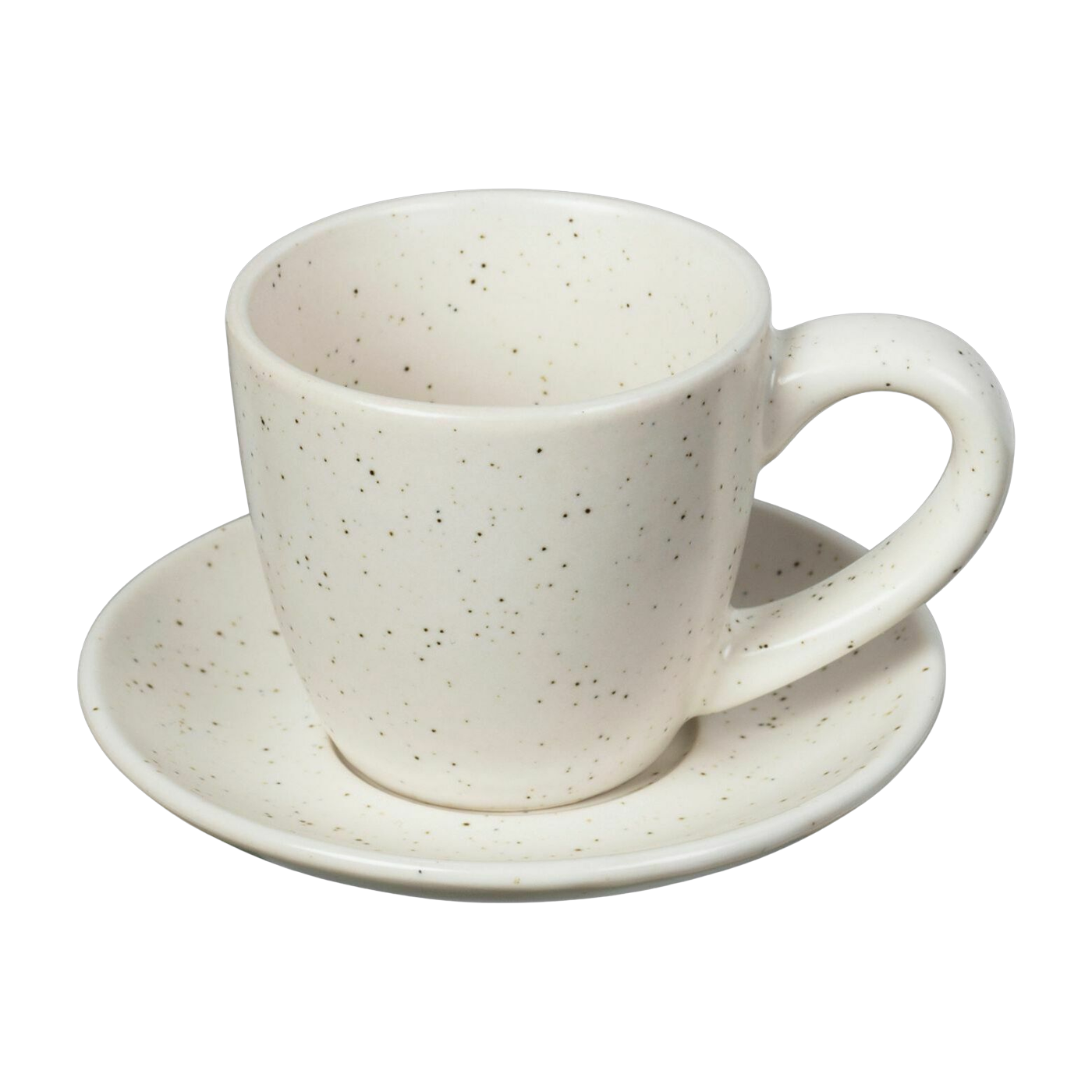 Tasse für expresso mit Untertasse aus Steingut Nordic Vanilla -. Broste Copenhagen