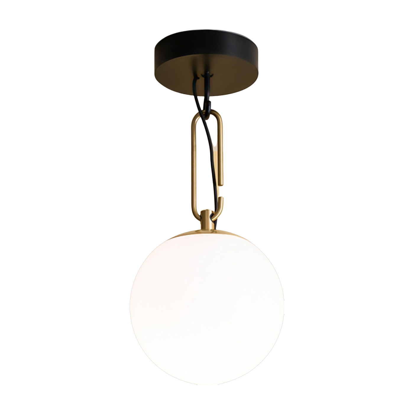 تعليق من الزجاج المنفوخ والنحاس الذهبي NH 22 - Artemide