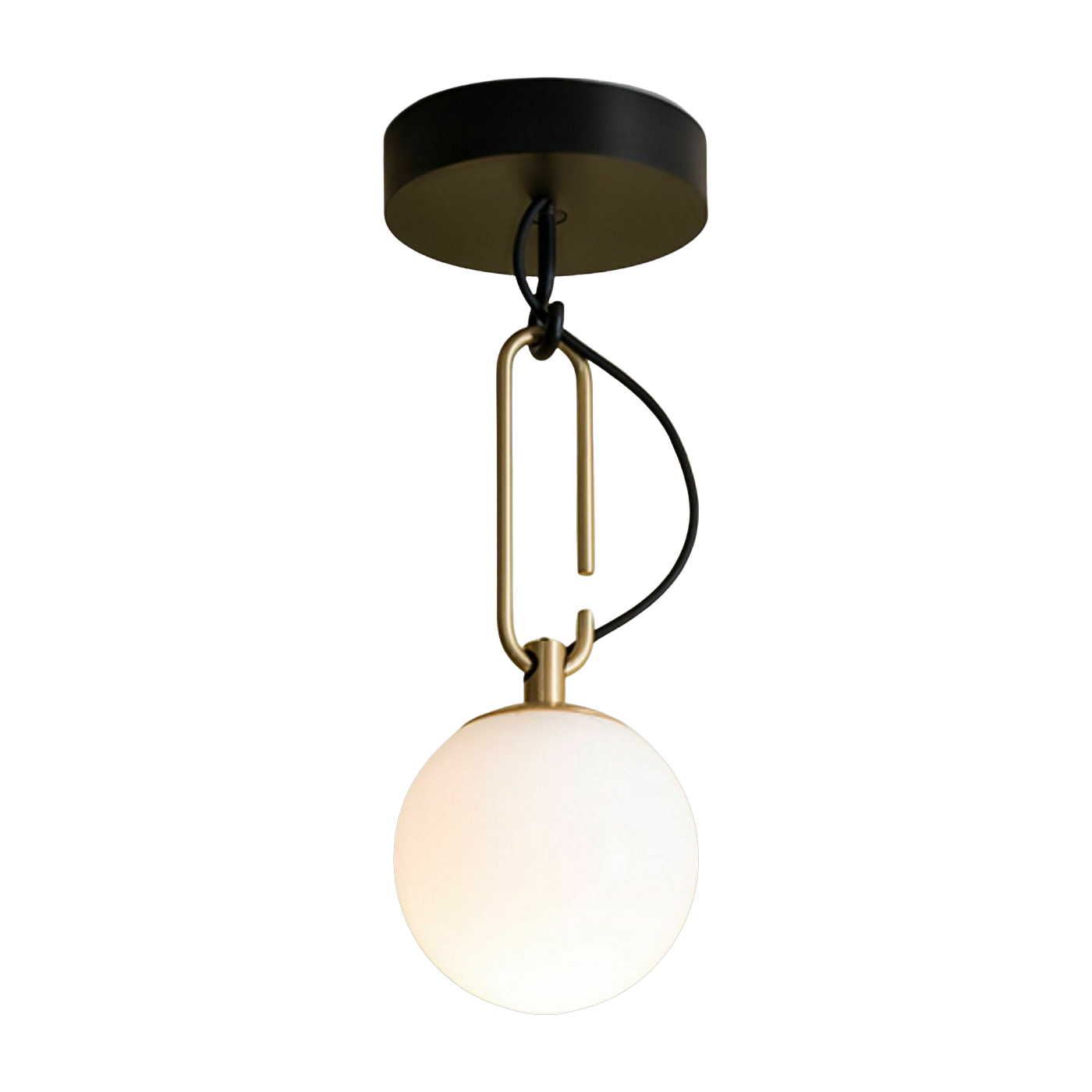 مصباح معلق من الزجاج المنفوخ والنحاس المذهب NH 14 - Artemide