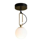 Suspension in blown glass and gilded brass NH 14 - Artemide