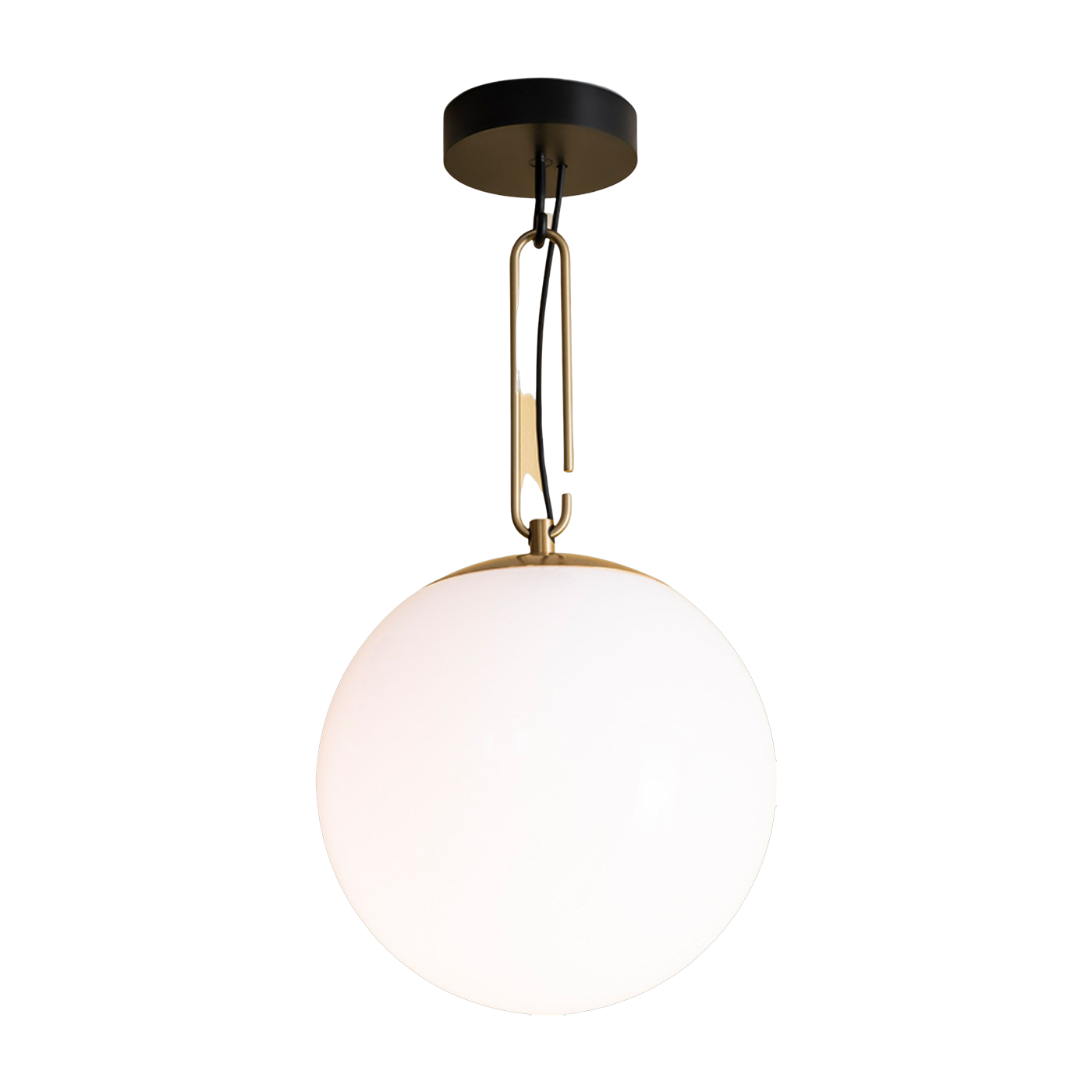 تعليق من الزجاج المنفوخ والنحاس الذهبي NH 35 - Artemide