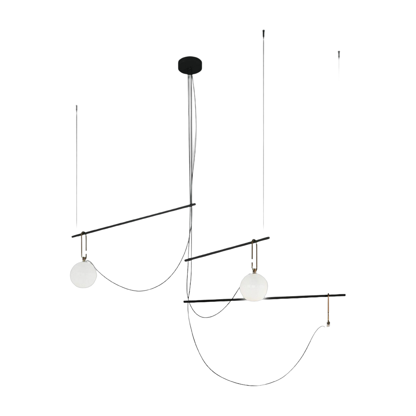 مصباح معلق ثلاثي من الزجاج المنفوخ NH S3 14 - Artemide
