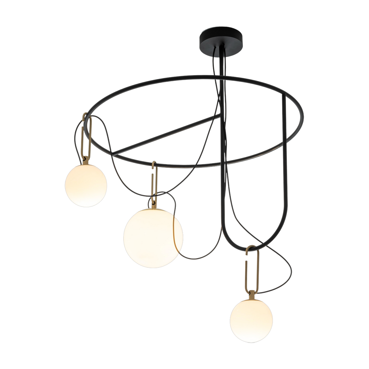 Lámpara colgante de vidrio soplado NH S4 Circulaire - Artemide