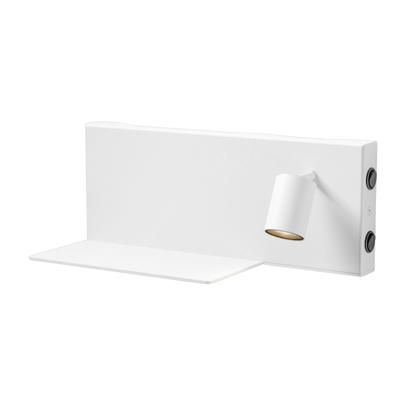 Applique murale avec tablette en métal blanc Jay L - Panzeri