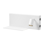 Applique murale avec tablette en métal blanc Jay L - Panzeri
