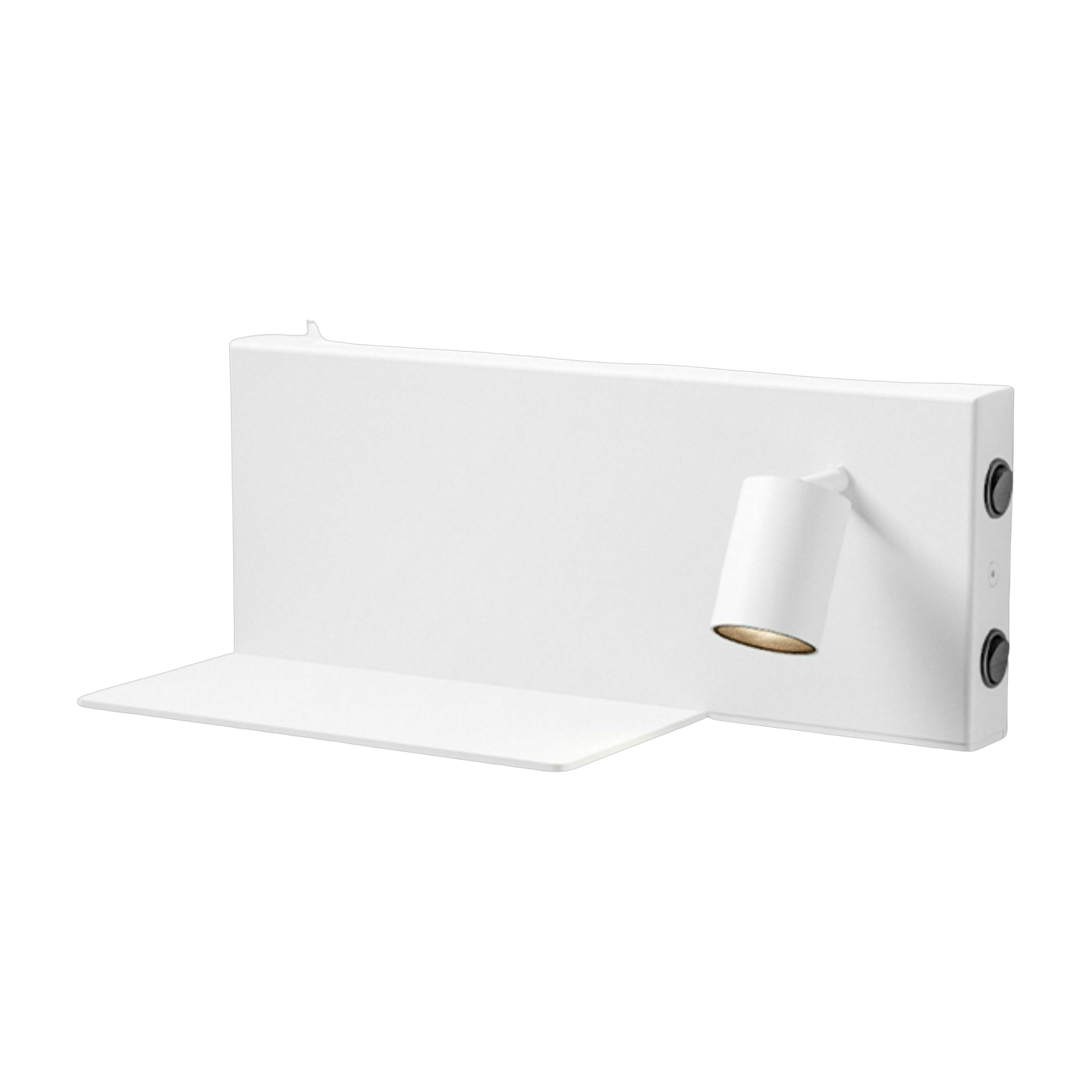 Applique murale avec tablette en métal blanc Jay R - Panzeri