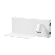 Wall lamp with white metal shelf Jay R - Panzeri