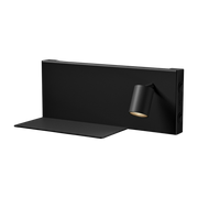 Wall lamp with black metal shelf Jay R - Panzeri
