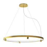 Suspension ronde 150 cm en laiton Arena - Panzeri