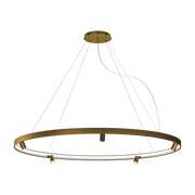 Suspension ronde 200 cm en métal bronze Arena - Panzeri