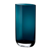 Grand vase vert pétrole Blade - Nude Glass
