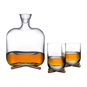 Camp Whisky Dof Glas mit Messing Base - Nude Glass
