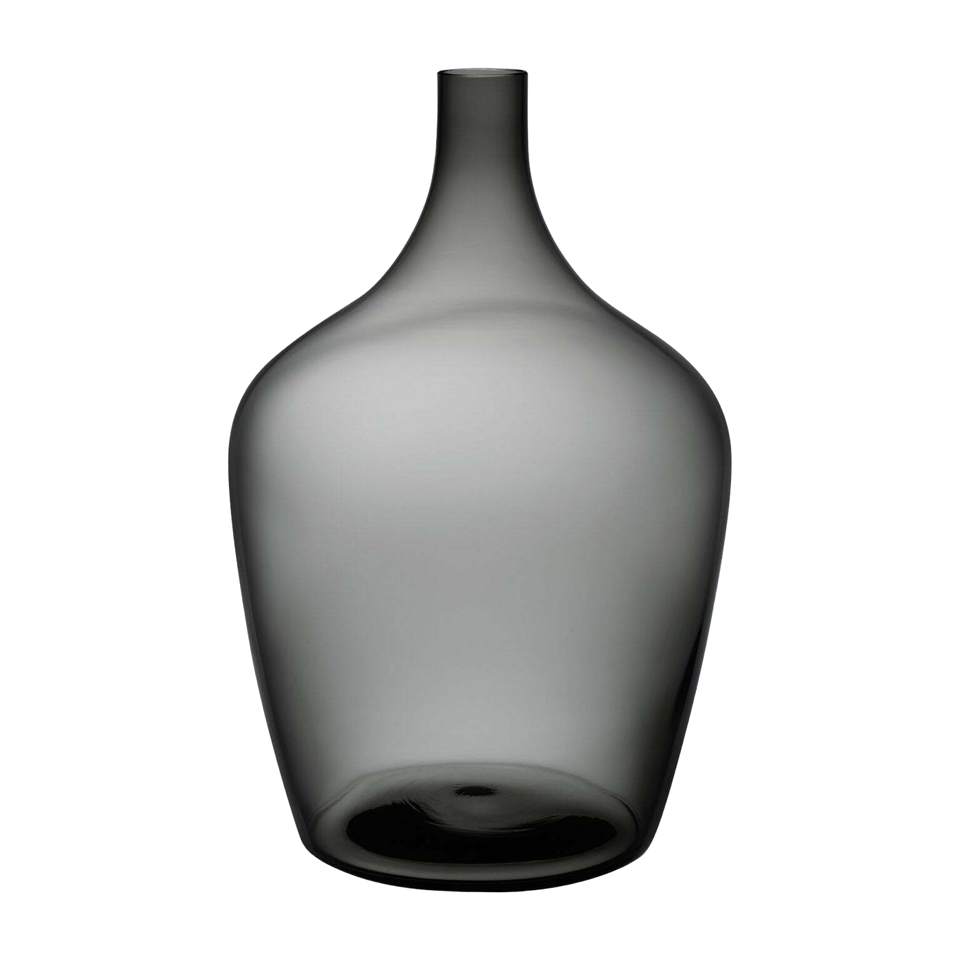 Dame Jeanne Vase Large Smoke - Nude Glass